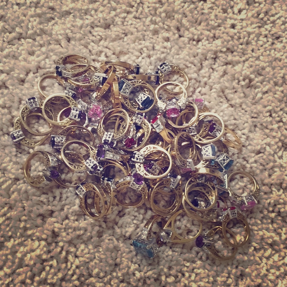 A Huge Pile Of Luxurious Rings For You Baby❤️